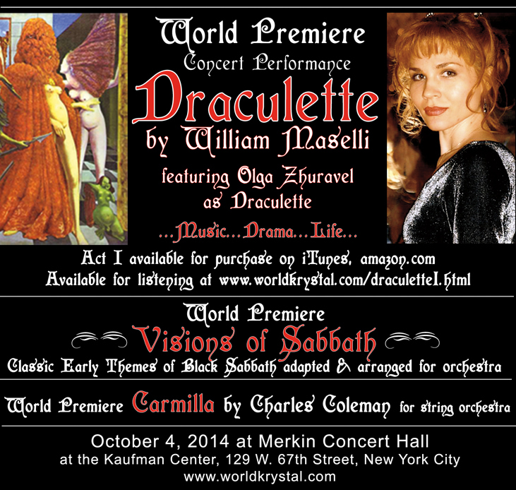 Draculette World Premiere Concert Performance